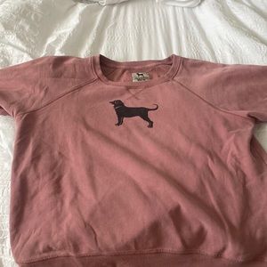 Mauve black dog sweatshirt